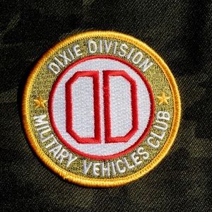New, Dixie Division Military Vehicles Club patch